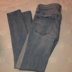 AMERICAN Eagle light-washed colored Jeans